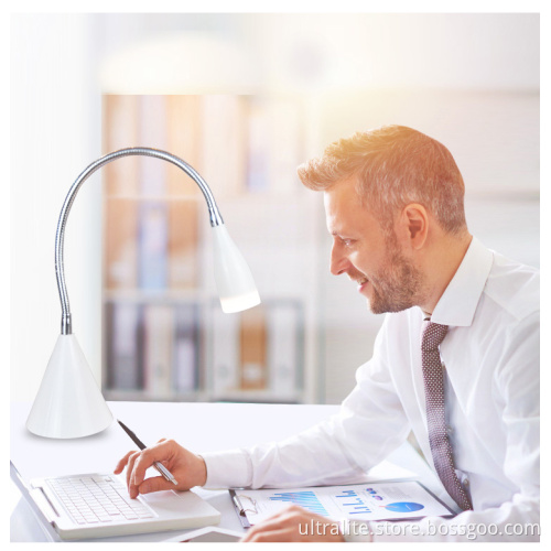 led desk lamp with adjustable neck and high lumen brightness reading lamp